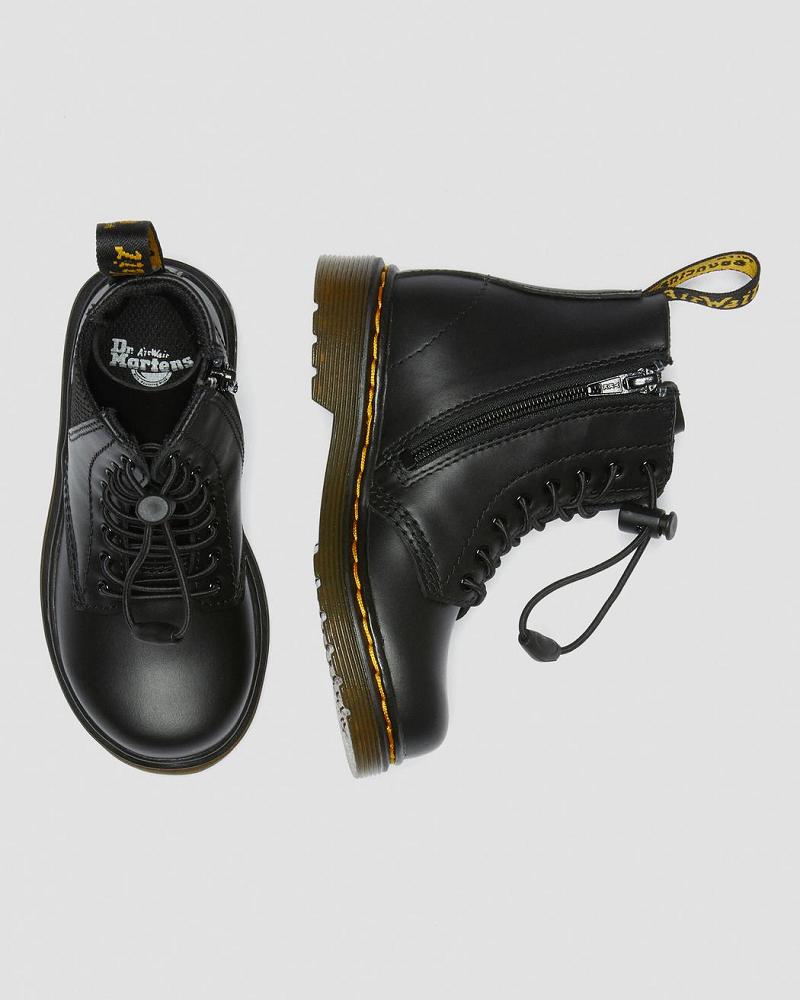 Botas Casuales Dr Martens Toddler 1460 Harper Cuero Niños Negros | MX 158AHK